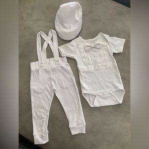 Baby boy baptism outfit from Etsy